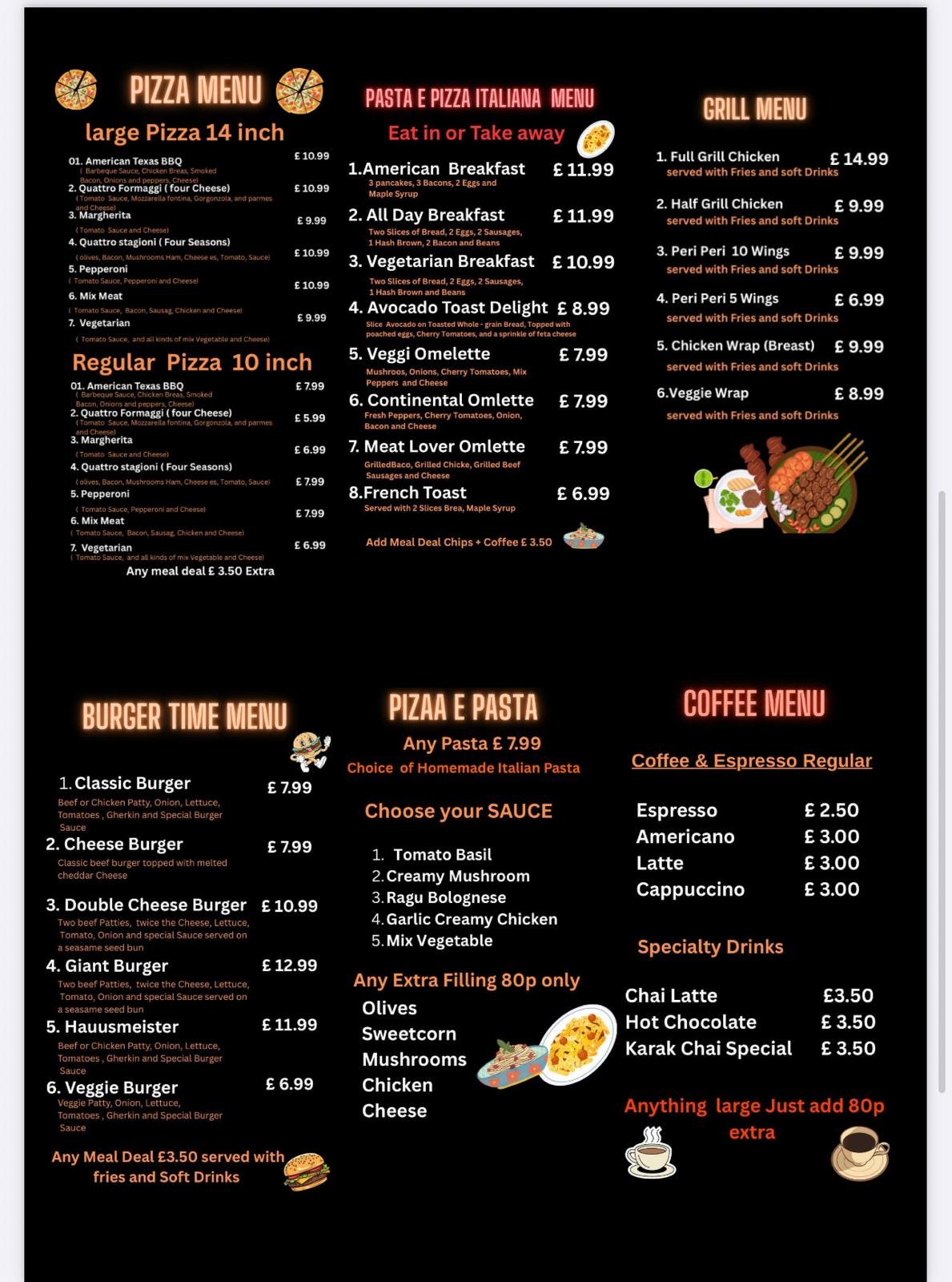 Full Menu